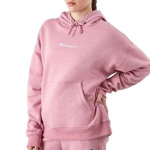 Champion NWT Pink Powerblend Cotton Logo Hoodie Size XL MSRP $58